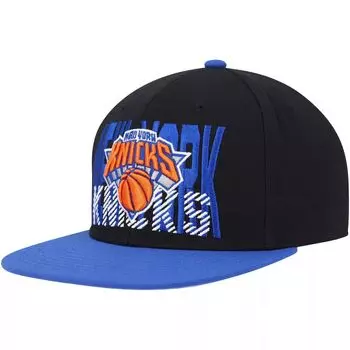 Мужская черная бейсболка Mitchell & Ness New York Knicks SOUL Cross Check Snapback