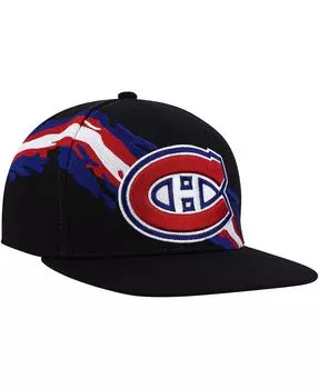 Мужская черная бейсболка Montreal Canadiens в винтажном стиле с кистью Snapback Mitchell & Ness