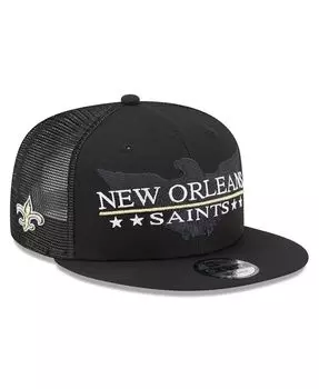 Мужская черная бейсболка New Orleans Saints Totem 9FIFTY Snapback New Era