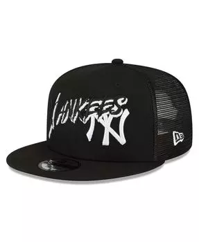 Мужская черная бейсболка New York Yankees Street Trucker 9FIFTY Snapback New Era
