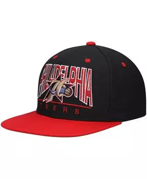 Мужская черная бейсболка Philadelphia 76ers Hardwood Classics City Arch Snapback Mitchell & Ness