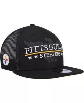 Мужская черная бейсболка Pittsburgh Steelers Totem 9FIFTY Snapback New Era