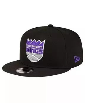Мужская черная бейсболка Snapback Sacramento Kings Official Team Color 9FIFTY New Era, черный