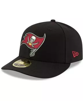 Мужская черная бейсболка Tampa Bay Buccaneers Omaha Low Profile 59FIFTY приталенная командная кепка New Era