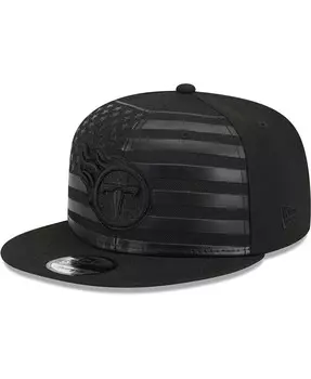 Мужская черная бейсболка Tennessee Titans Independent 9FIFTY Snapback New Era