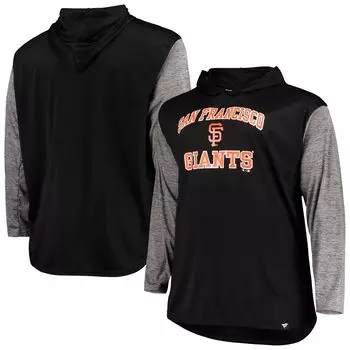 Мужская черная/черная толстовка с капюшоном San Francisco Giants Big & Tall Wordmark Club