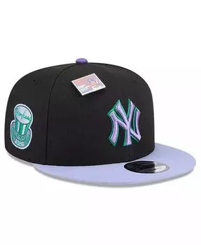 Мужская черная/фиолетовая бейсболка New York Yankees Grape Big League Chew Flavor Pack 9FIFTY Snapback Hat New Era, черный