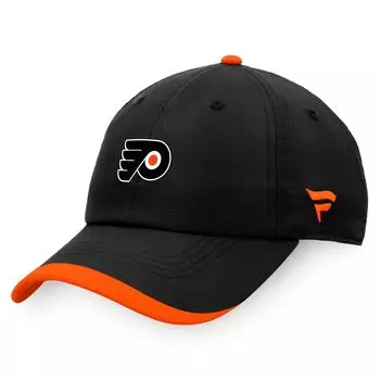 Мужская черная фирменная регулируемая кепка Fanatics Philadelphia Flyers Authentic Pro Rink Pinnacle