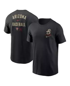 Мужская черная футболка Arizona Diamondbacks City Connect 2-Hit Nike, черный