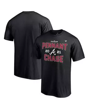 Мужская черная футболка atlanta braves 2021 division series winner locker room Fanatics, черный