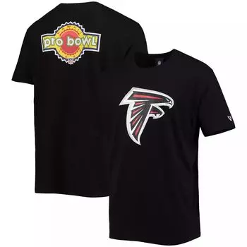Мужская черная футболка Atlanta Falcons 1994 Pro Bowl New Era