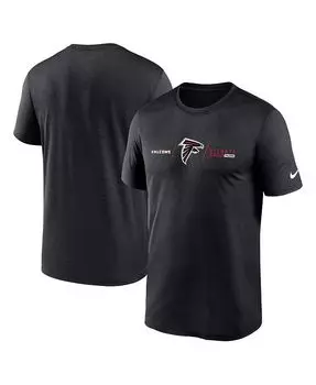 Мужская черная футболка Atlanta Falcons Horizontal Lockup Legend Nike, черный
