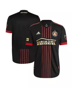 Мужская черная футболка Atlanta United FC 2021 The BLVCK Kit Authentic Jersey adidas