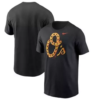 Мужская черная футболка Baltimore Orioles O's Chain Hometown Nike