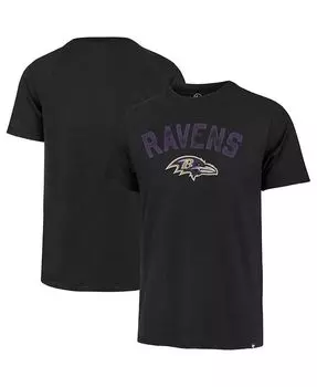 Мужская черная футболка Baltimore Ravens All Arch Franklin '47 Brand, черный