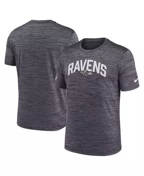 Мужская черная футболка baltimore ravens velocity athletic stack performance Nike, черный
