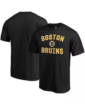 Мужская черная футболка Boston Bruins Team Victory Arch Fanatics, черный