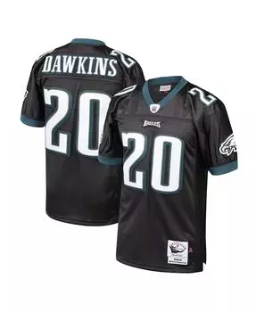 Мужская черная футболка Брайана Докинза Philadelphia Eagles 2003 Authentic Throwback вышедшего на пенсию игрока Mitchell & Ness