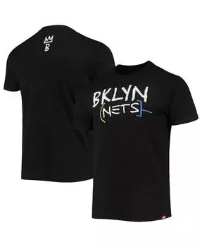 Мужская черная футболка brooklyn nets 2020/21 city edition comfy tri-blend Sportiqe, черный