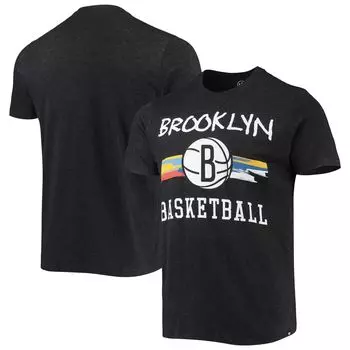 Мужская черная футболка Brooklyn Nets City Edition Club '47