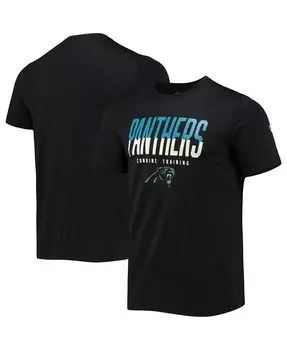 Мужская черная футболка carolina panthers combine authentic big stage New Era, черный