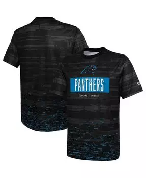 Мужская черная футболка carolina panthers combine authentic sweep New Era, черный
