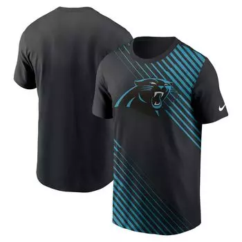 Мужская черная футболка Carolina Panthers Yard Line Fashion Asbury Nike
