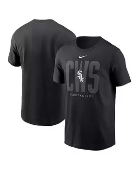 Мужская черная футболка Chicago White Sox Fashion Local Nike, черный
