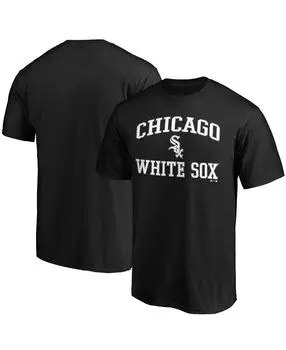 Мужская черная футболка chicago white sox heart soul Fanatics, черный