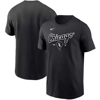 Мужская черная футболка Chicago White Sox Local Территория Nike