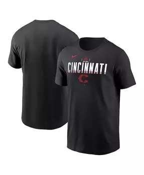 Мужская черная футболка Cincinnati Reds City Connect Nike, черный