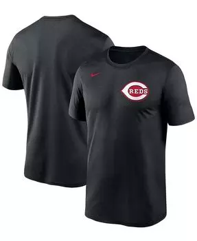 Мужская черная футболка Cincinnati Reds Wordmark Legend Nike, черный