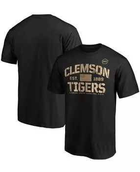Мужская черная футболка clemson tigers oht в стиле милитари appreciation boot camp Fanatics, черный