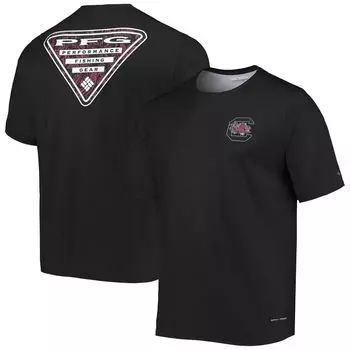 Мужская черная футболка Columbia South Carolina Gamecocks Terminal Tackle Omni-Shade