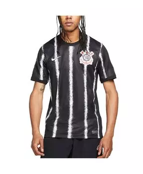 Мужская черная футболка corinthians 2021/22 away breathe stadium, копия Nike, черный