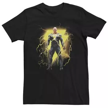 Мужская черная футболка DC Comics Adam Black In Black с рисунком Licensed Character