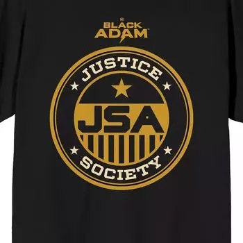 Мужская черная футболка DC Comics Adam Justice Licensed Character