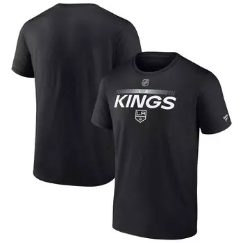 Мужская черная футболка Fanatics с логотипом Los Angeles Kings Authentic Pro Team Core Collection Prime