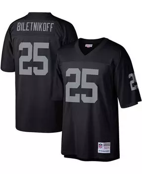 Мужская черная футболка Fred Biletnikoff Las Vegas Raiders Retired Player Legacy Replica Mitchell & Ness, черный
