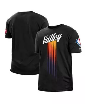 Мужская черная футболка из матового джерси Phoenix Suns 2021/22 City Edition New Era, черный