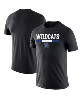 Мужская черная футболка kentucky wildcats team dna legend performance Nike, черный