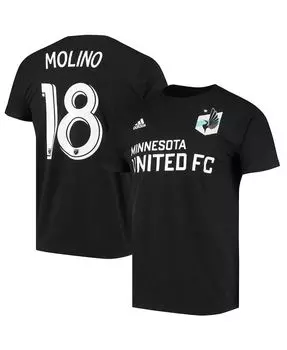 Мужская черная футболка Kevin Molino Minnesota United FC Go To Name and Number adidas