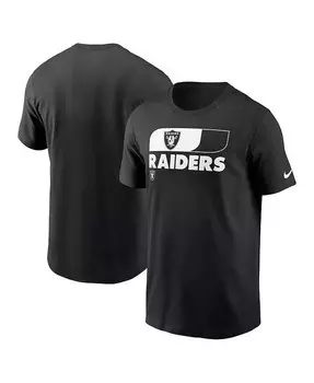 Мужская черная футболка Las Vegas Raiders Air Essential Nike, черный