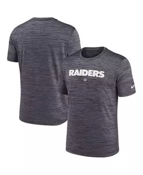 Мужская черная футболка Las Vegas Raiders Velocity Performance Nike, черный