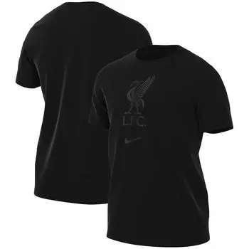 Мужская черная футболка Liverpool Crest Nike