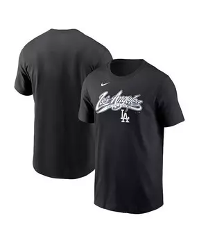 Мужская черная футболка Los Angeles Dodgers Local Hometown Nike, черный