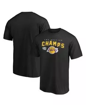 Мужская черная футболка los angeles lakers 2020 nba finals champions hometown big and tall Fanatics, черный