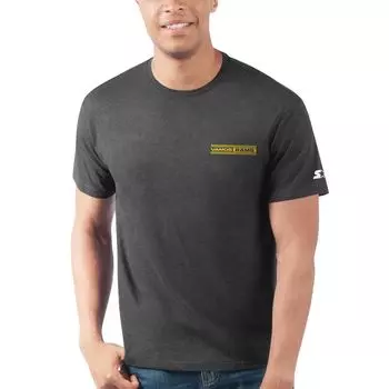 Мужская черная футболка Los Angeles Rams Vamos Tri-Blend Starter