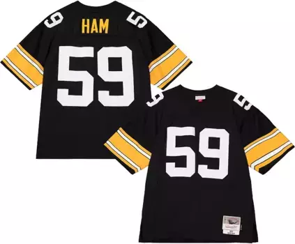 Мужская черная футболка Mitchell & Ness Pittsburgh Steelers Jack Ham #59 1976 года