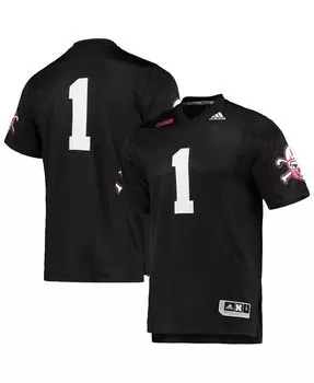 Мужская черная футболка Nebraska Huskers Premier Strategy 1 adidas